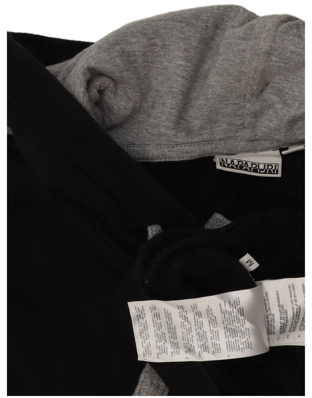 NAPAPIJRI muška majica s kapuljačom s kapuljačom srednje veličine, crni pamuk