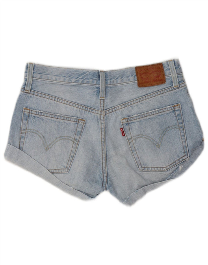 Levi's ženske kratke traper hlače s oštećenim izgledom W24 XS, plavi pamuk