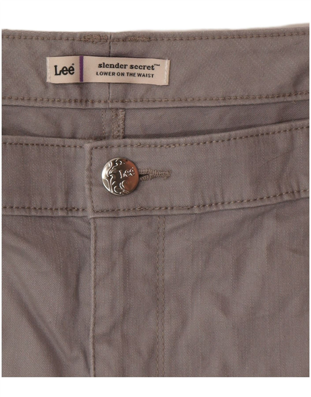 LEE ženske vitke kratke hlače Secret Casual W40 2XL sive