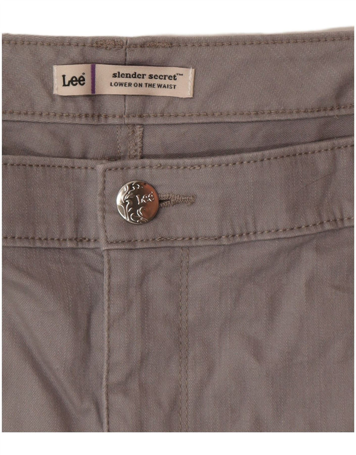 LEE ženske vitke kratke hlače Secret Casual W40 2XL sive