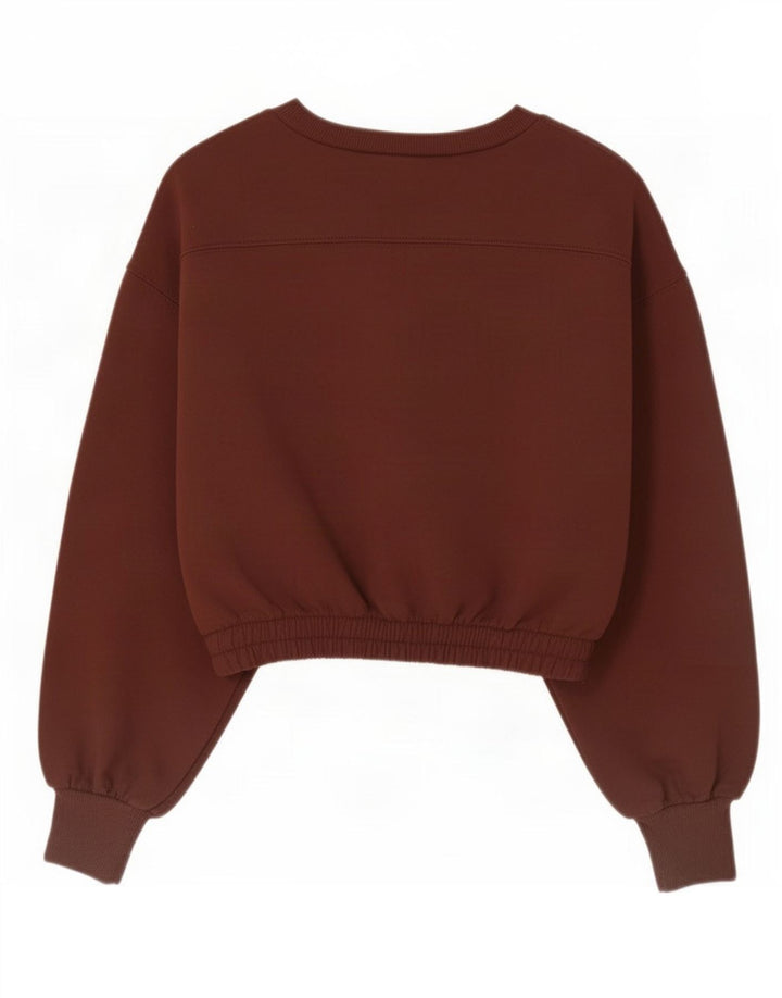 Zara ženski kratki džemper UK 10 Small Brown