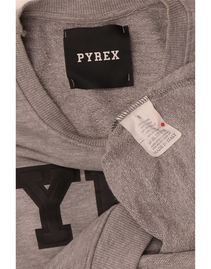Pyrex ženski džemperi s prekomjernim grafičkim motivima UK 10 Small Gray