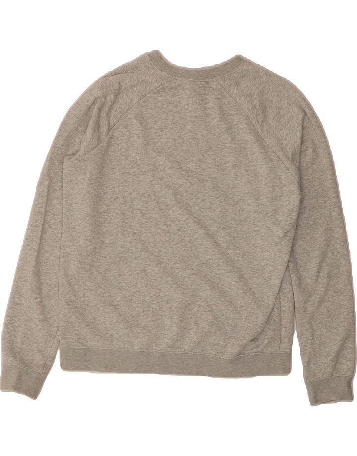 NIKE Womens Graphic Sweatshirt Jumper UK 14 Medium Grey Cotton Vintage Nike and Second-Hand Nike from Messina Hembry 