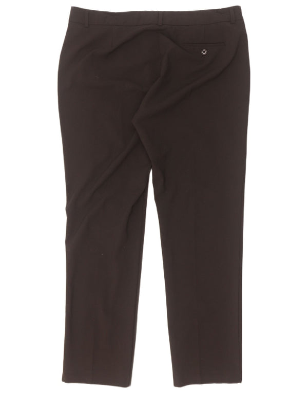 Marks & Spencer ženske ravne ležerne hlače UK 16 Large W36 L31 crne