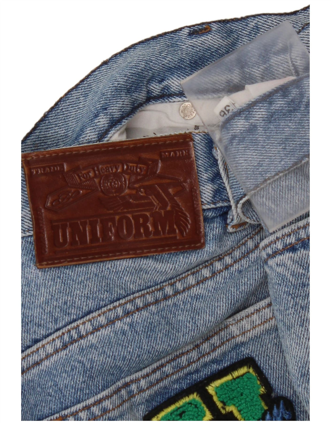 UNIFORMA Muške ravne traperice W32 L30 Plava