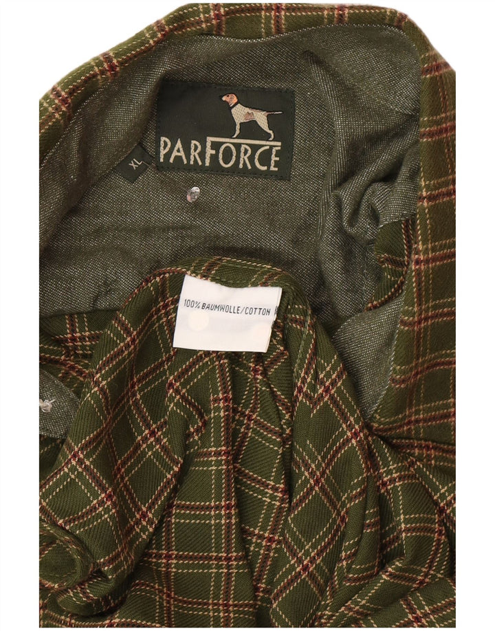 Parforce muška flanelska košulja XL zeleni karirani pamuk