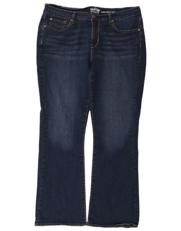 Levi's ženske traperice s curvy bootcut US 18 2XL W34 L32 tamnoplavi pamuk
