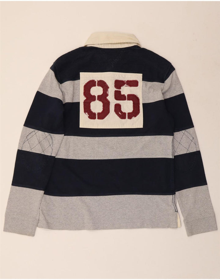 TOMMY HILFIGER Muška ragbi polo majica s grafičkim motivima, velika tamnoplava prugasta