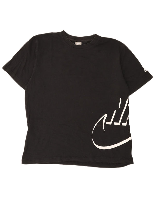 Nike Muška majica kratkih rukava s grafičkim motivima UK 46/48 XL crni pamuk