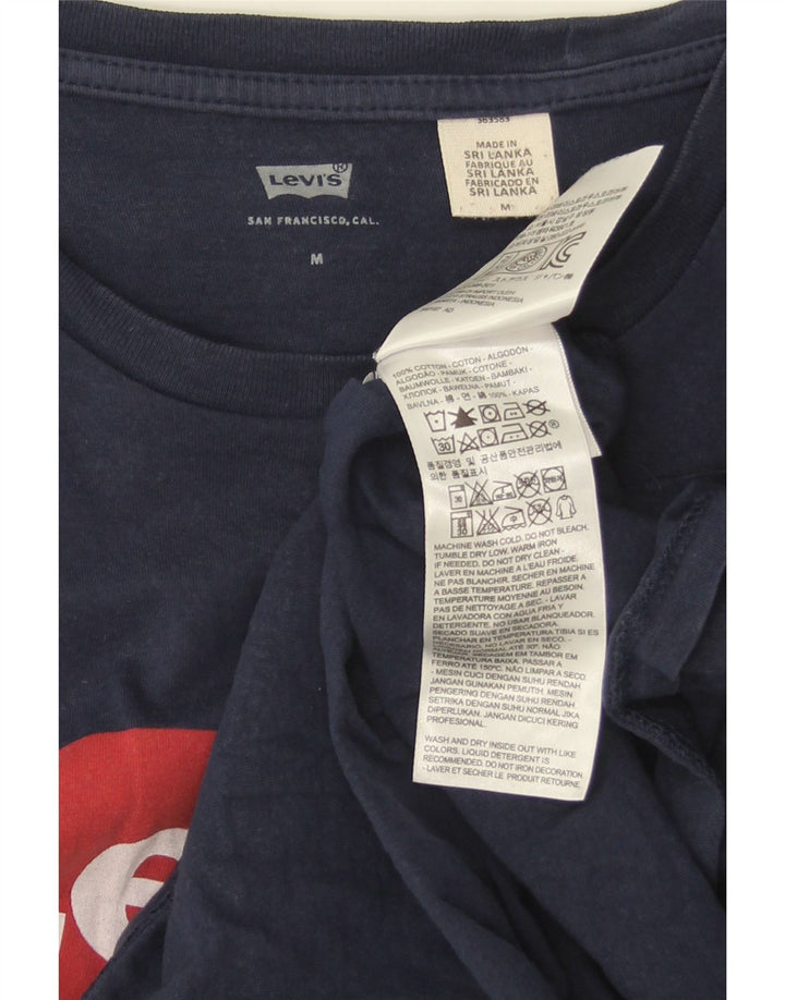 Levi's muška majica kratkih rukava s grafičkim motivima, srednje tamnoplavi pamuk