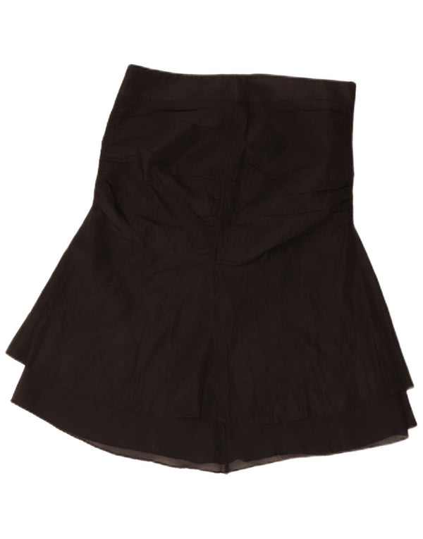 Vintage Womens Tulip Skirt Medium W30 Black Acetate