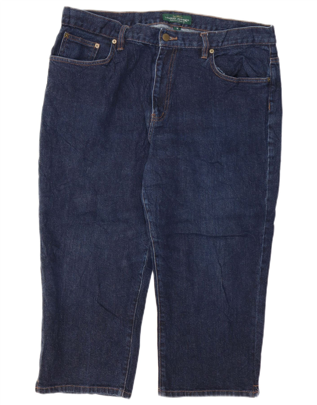 RALPH LAUREN Ženske kapri traperice US 16 2XL W38 L21 tamnoplavi pamuk