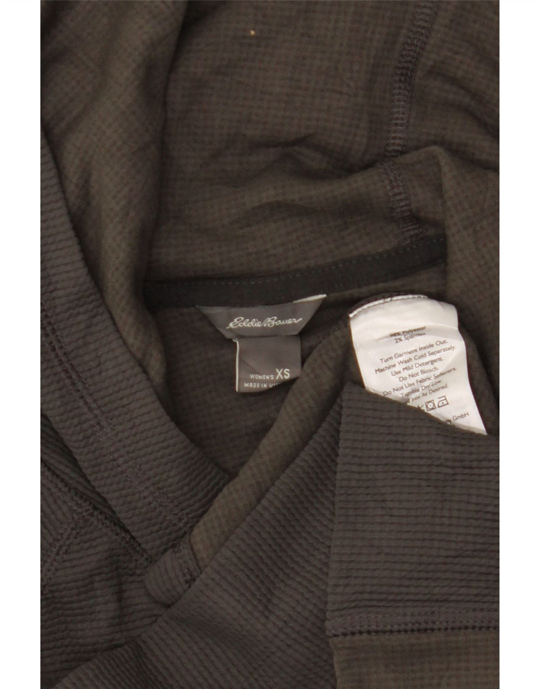 Ženska majica s kapuljačom Eddie Bauer dugih rukava UK 6 XS sivi poliester
