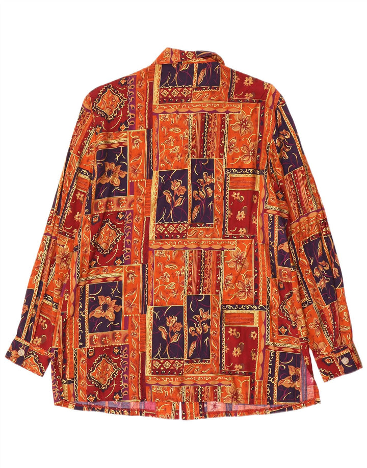 David Jones Ženska košulja bluza US 12 Velika višebojna patchwork viskoza