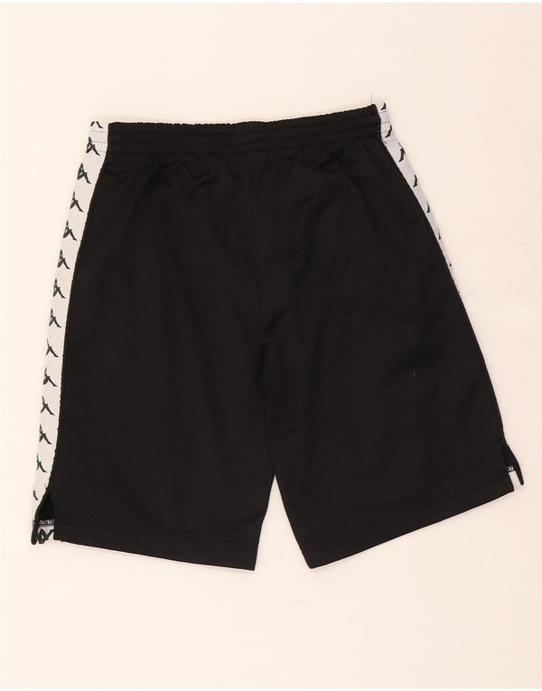 Kappa Boys Graphic Sport Shorts 9-10 Years Black Colourblock Poliester