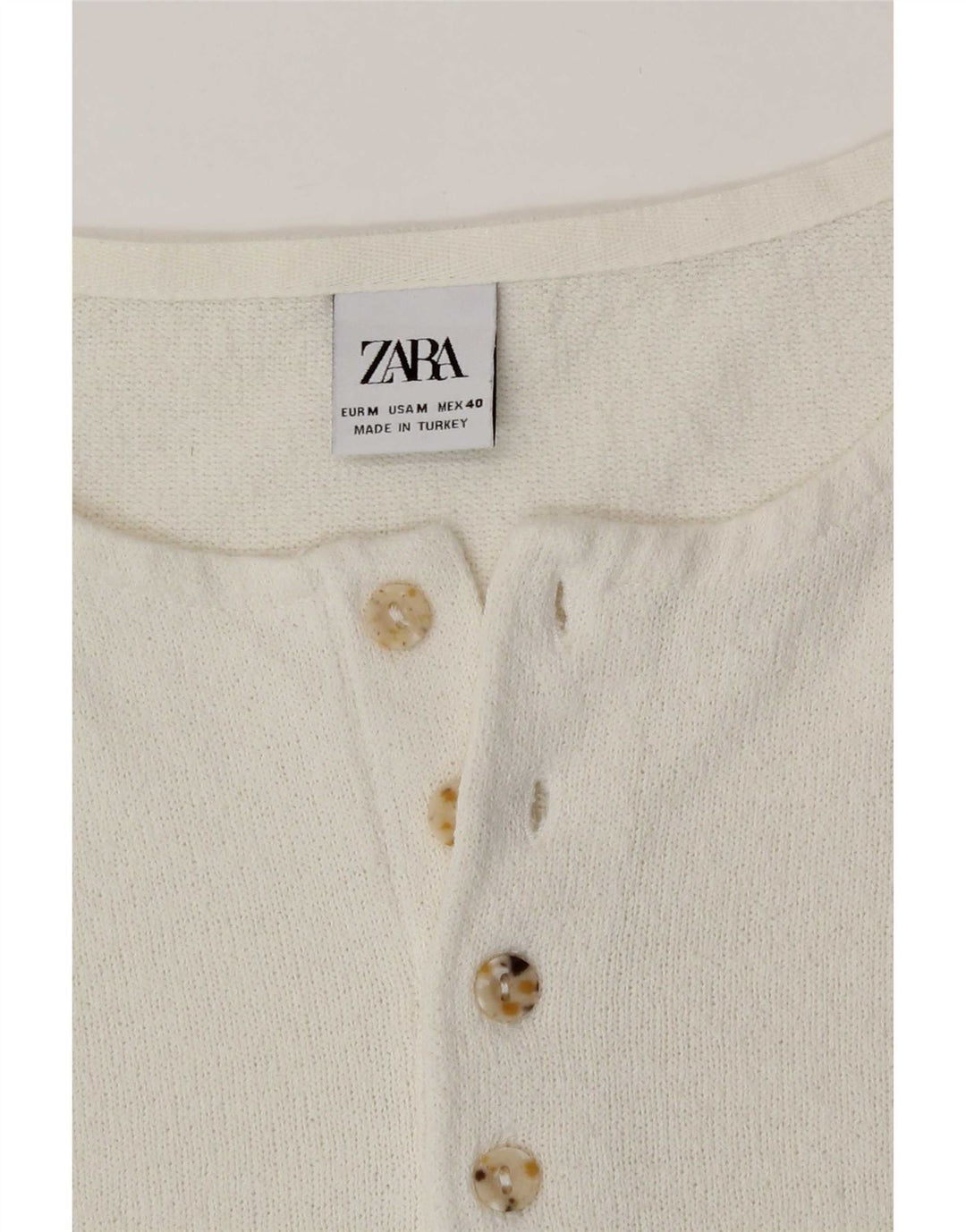 Zara muška majica srednje bijele boje