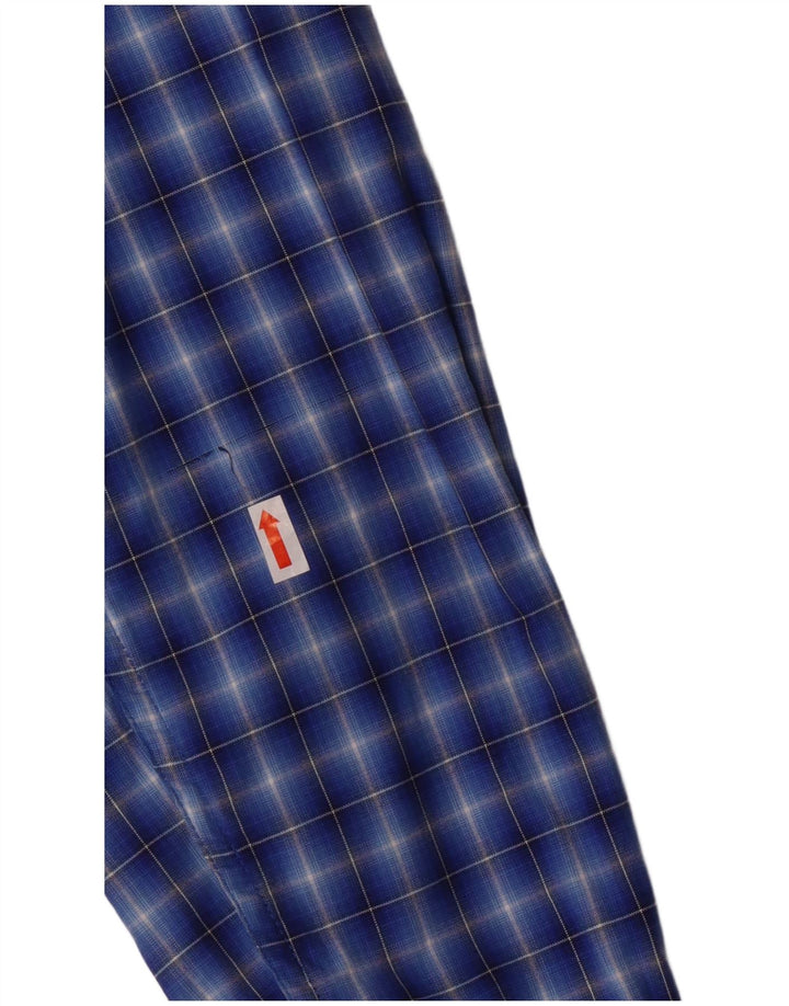 SUPERDRY muška košulja standardnog kroja XL plavi pamuk na karo