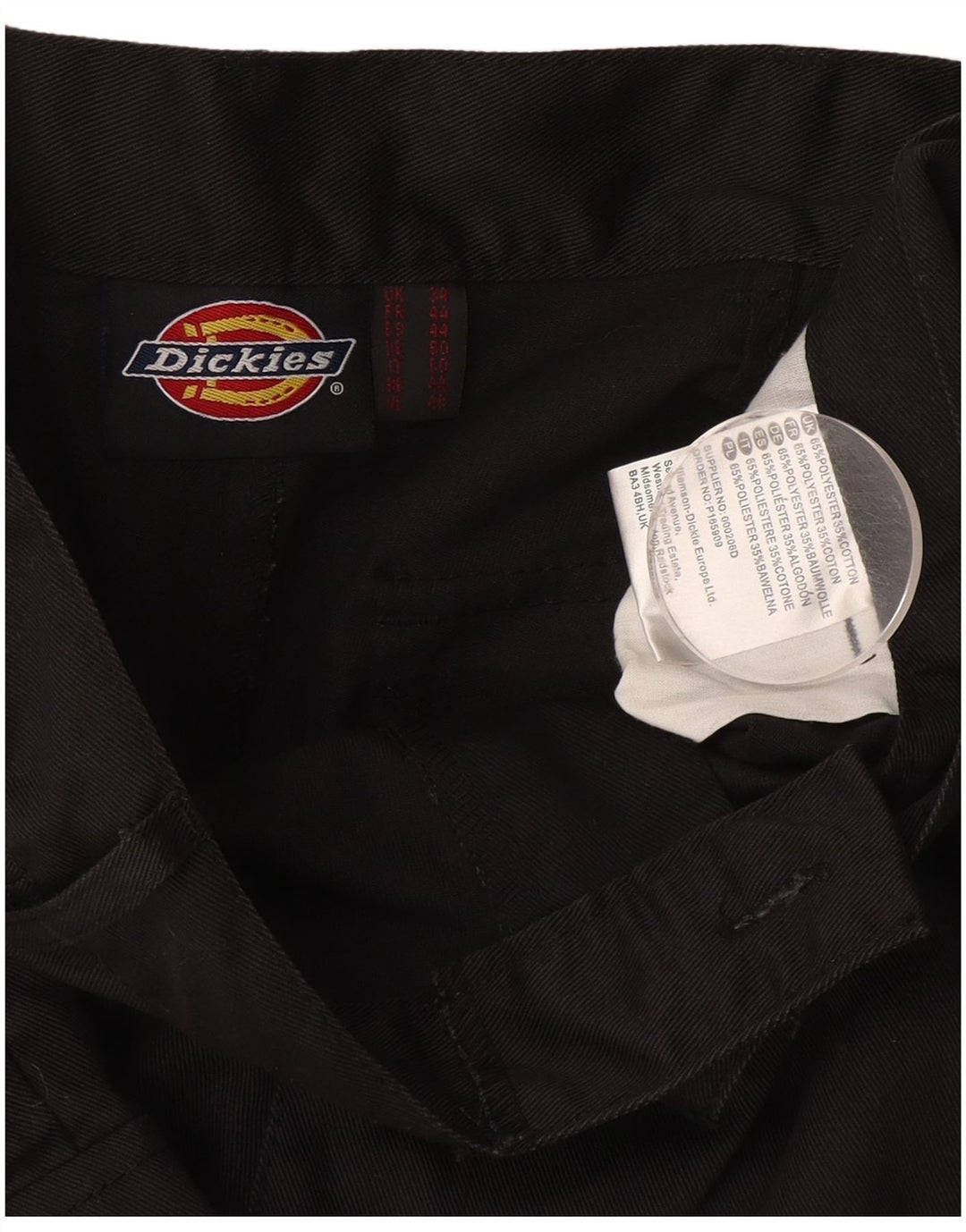 DICKIES Muške kargo kratke hlače W34 veliki crni poliester