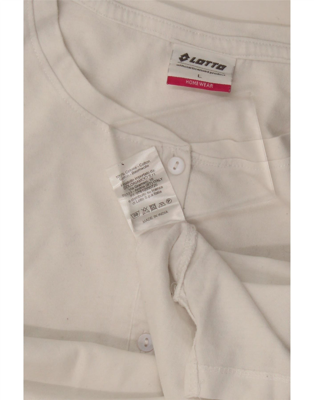 Lotto ženska majica dugih rukava UK 16 Veliki bijeli pamuk