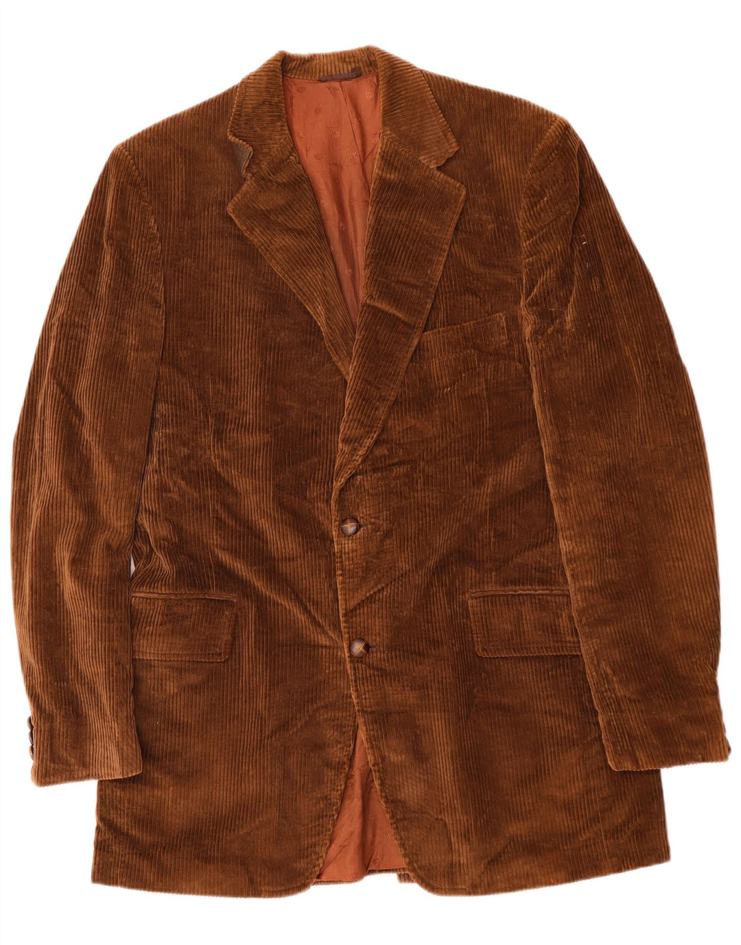 LONDON FOG Muška jakna od samta s 2 gumba EU 42 XL Smeđi pamuk