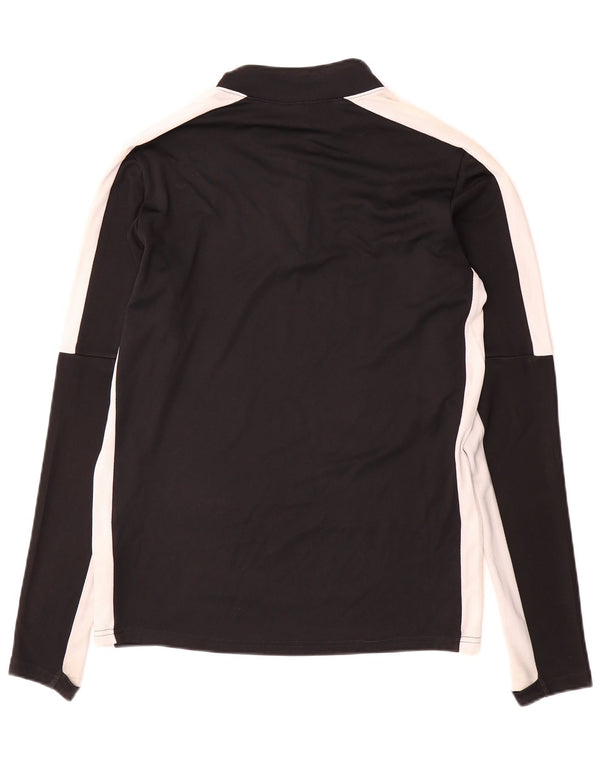 Nike Dri Fit majica s izrezom i dugim rukavima, mala crna boja