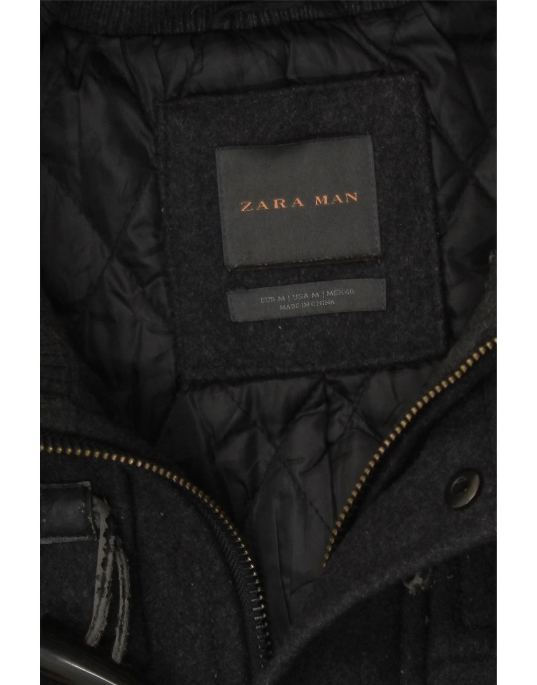 Zara muška duffle jakna s kapuljačom UK 38 srednje siva