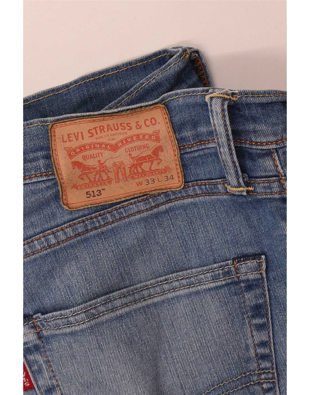 Levi's ženske 513 ravne traperice W33 L30 plave