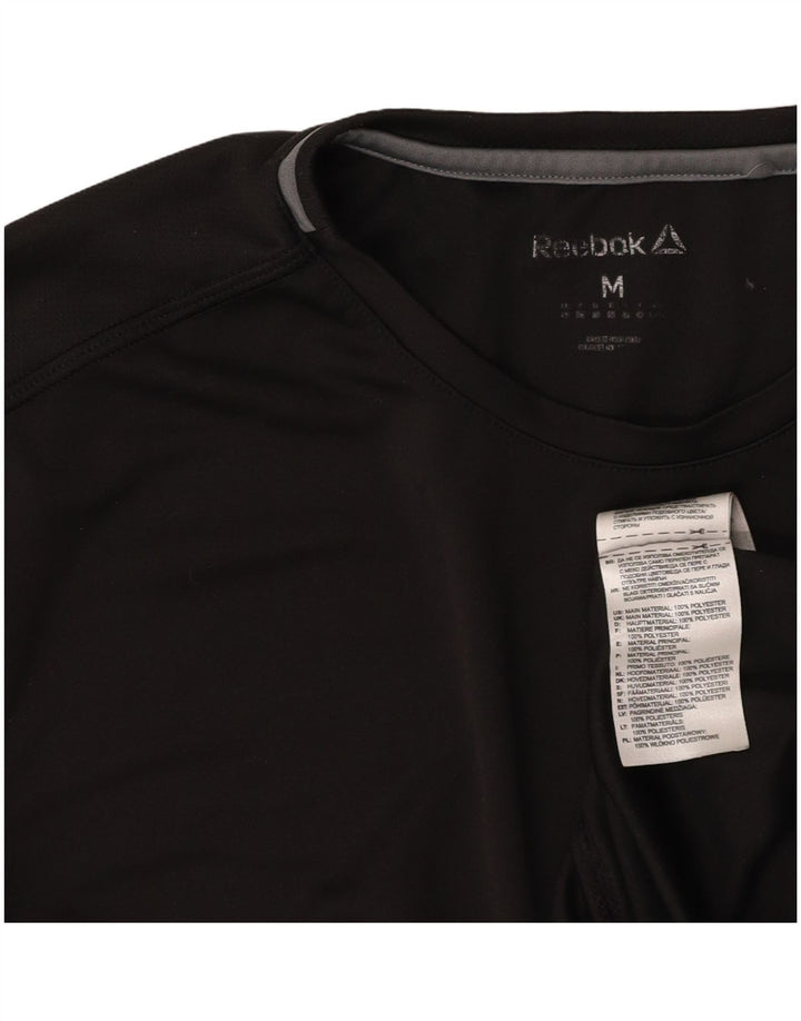 REEBOK Ženska majica kratkih rukava UK 14 Medium Black Colourblock Poliester