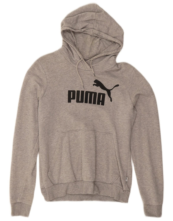 Puma ženska majica s kapuljačom s kapuljačom UK 12 srednje sive mrlje