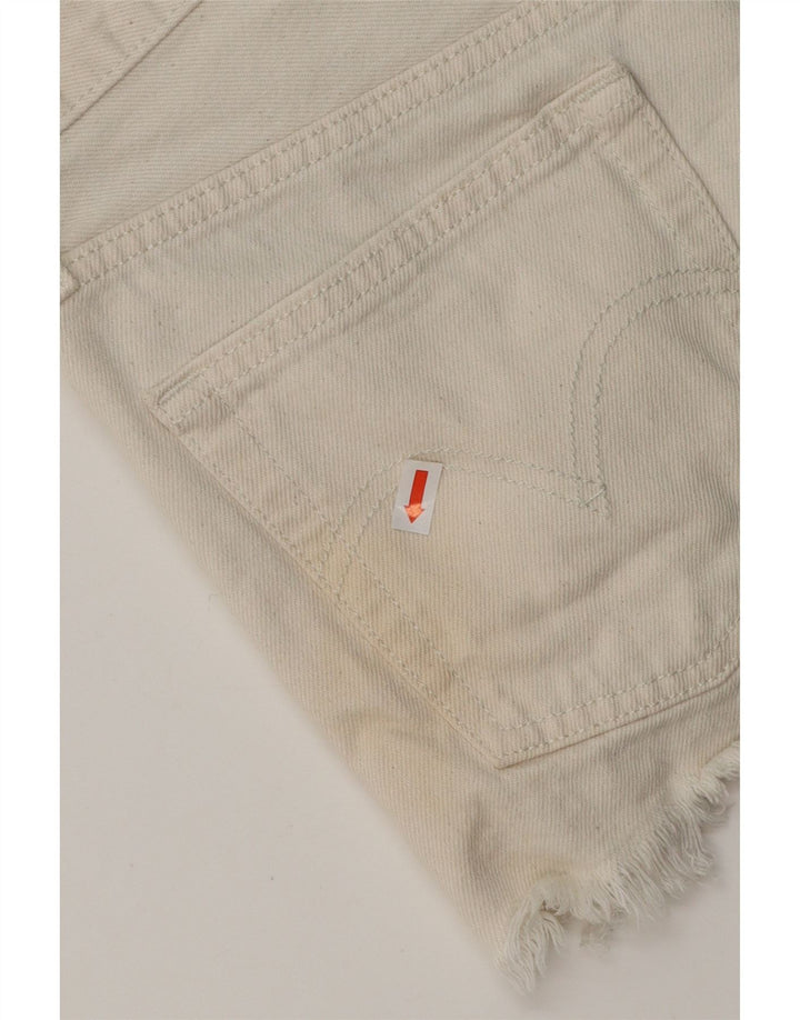 Levi's kratke kratke hlače od trapera W25 XS Bijeli pamuk