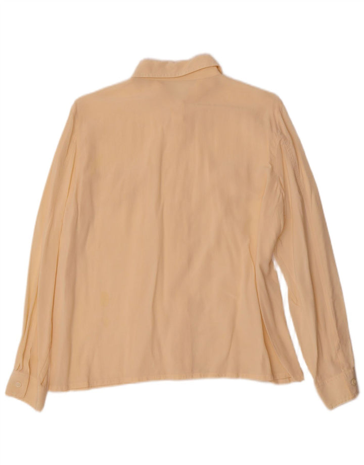 Vintage ženska košulja bluza UK 16 velika bež