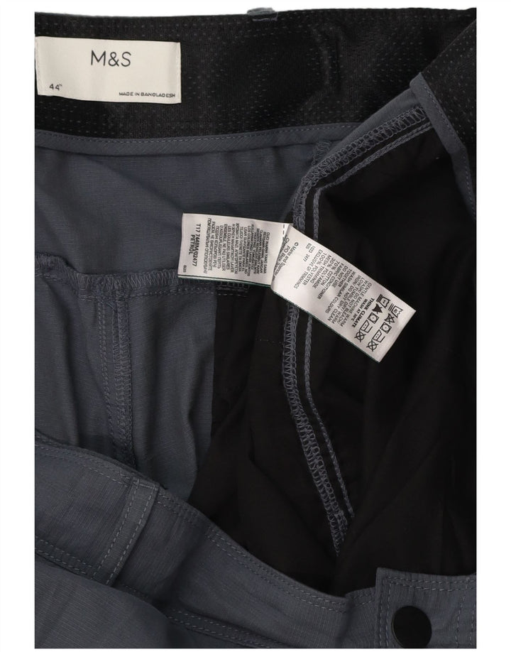 MARKS & SPENCER Muške kargo kratke hlače W44 2XL sivi poliester