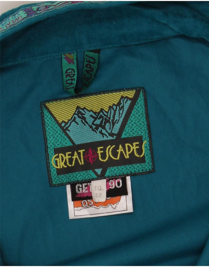 Great Escapes Muški pulover Trenirka Gornja jakna IT 52 velika tirkizna