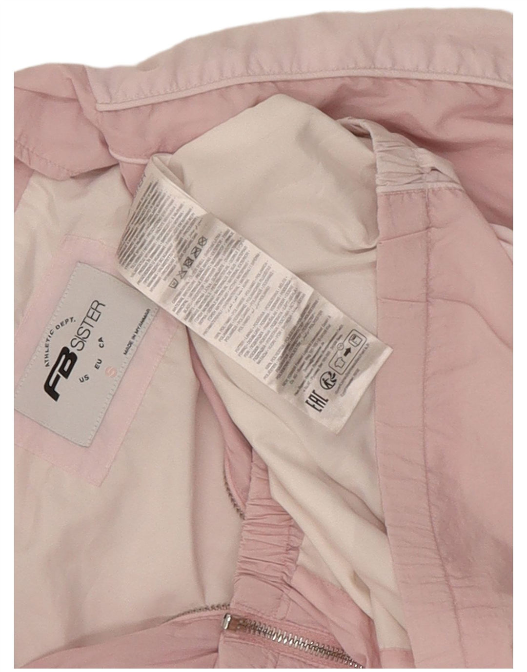 FB Sister ženska velika kišna jakna s grafičkim motivima UK 10 Small Pink Colourblock