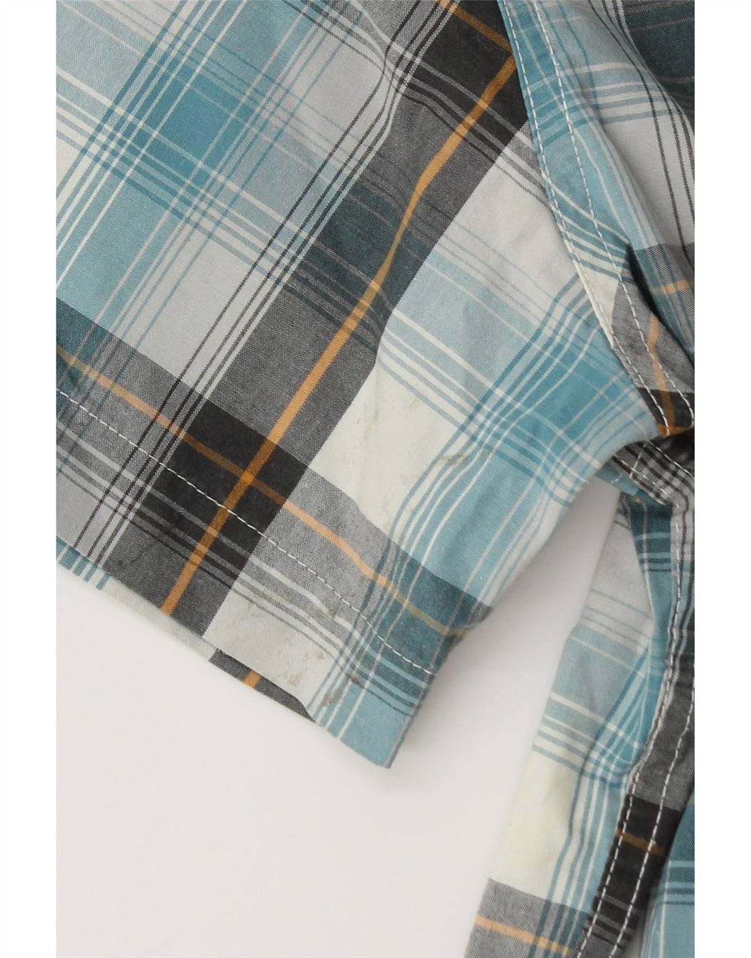 The North Face muška košulja kratkih rukava Srednje plavi karirani pamuk