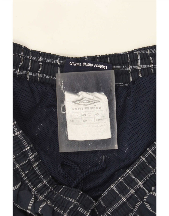 Umbro muške kratke hlače za plivanje 2XL tamnoplavi karirani poliester