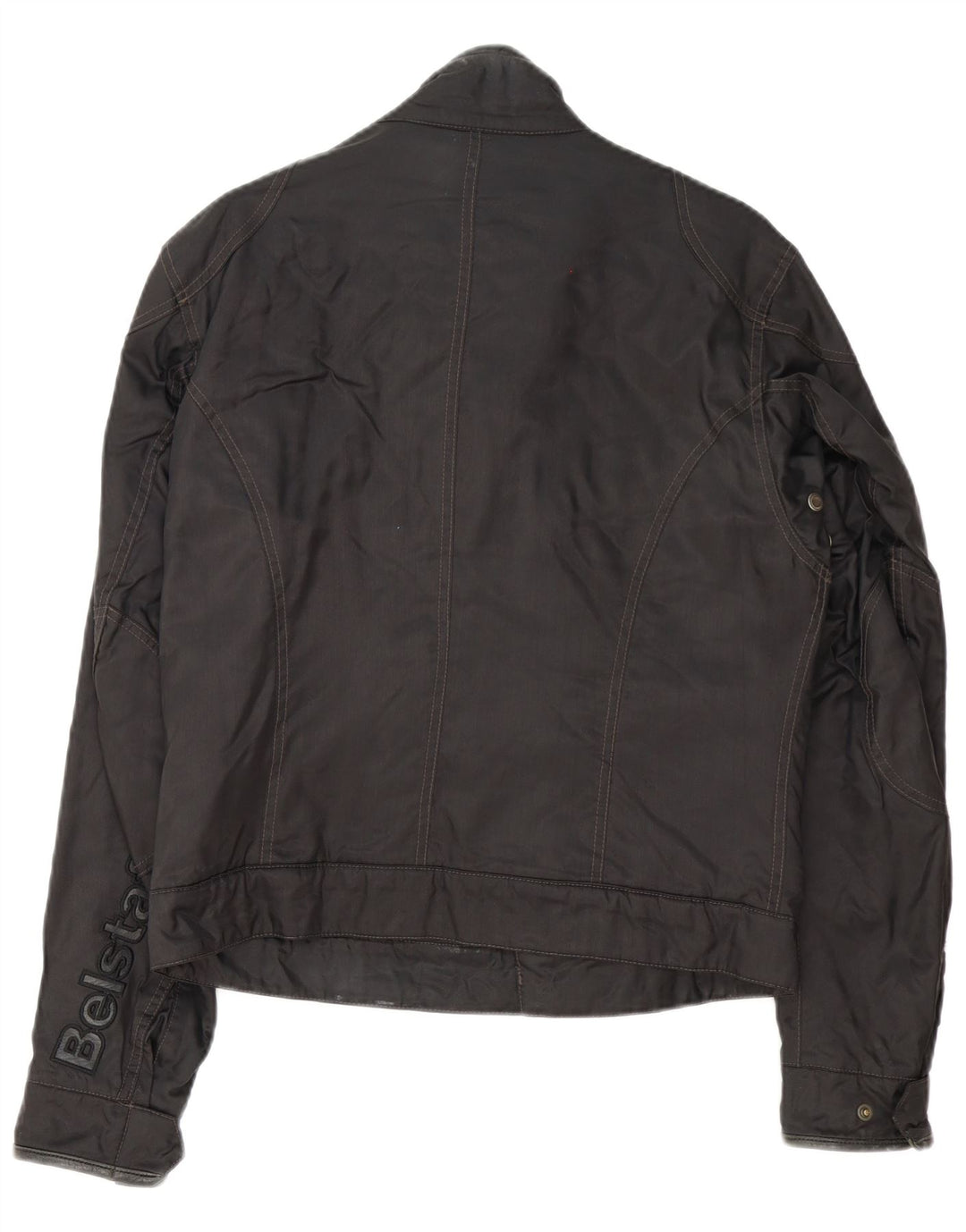 Belstaff muška grafička trkačka jakna UK 38 srednji crni najlon
