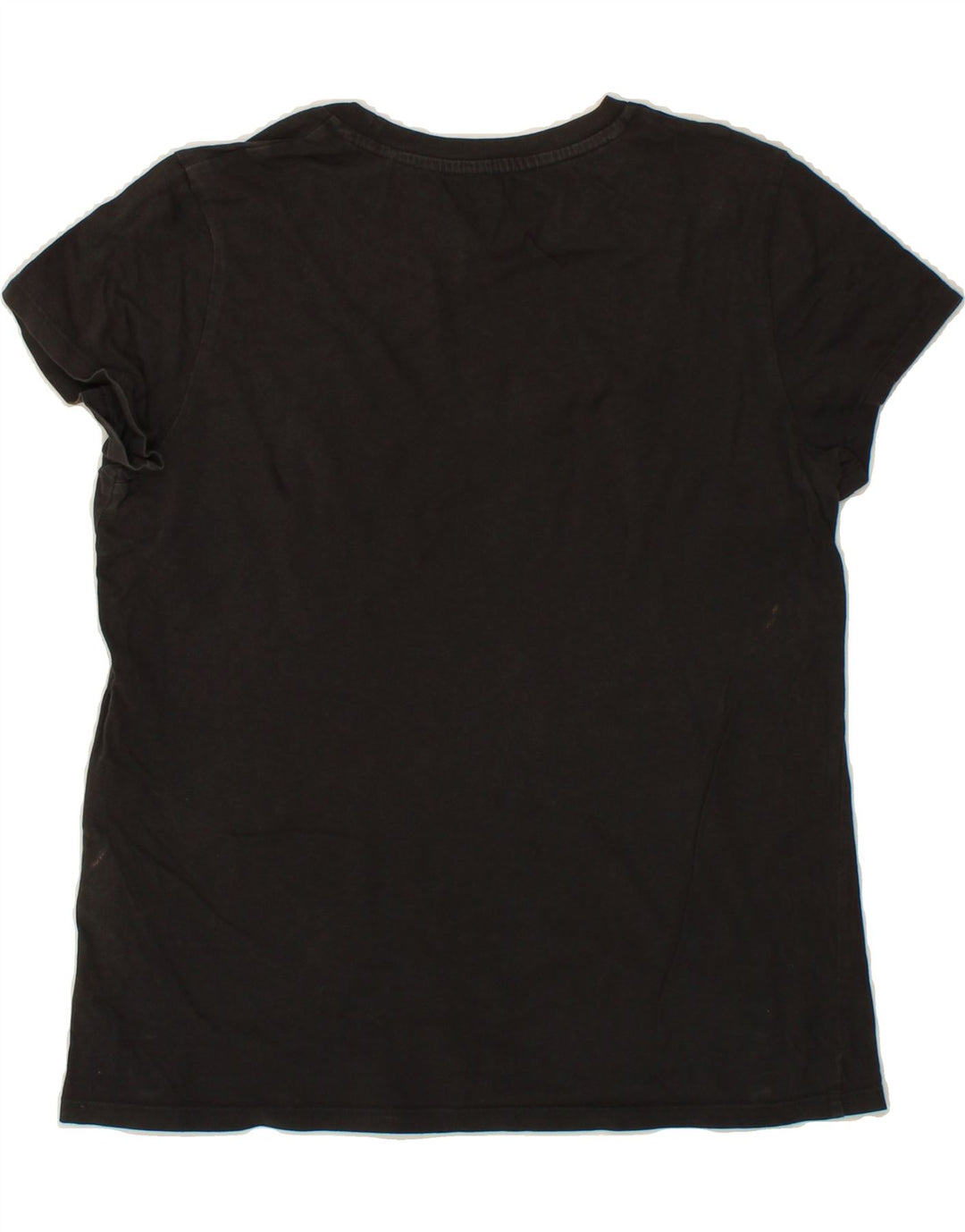 LEVI'S Womens Graphic T-Shirt Top UK 14 Medium Black Cotton Vintage Levi's and Second-Hand Levi's from Messina Hembry 