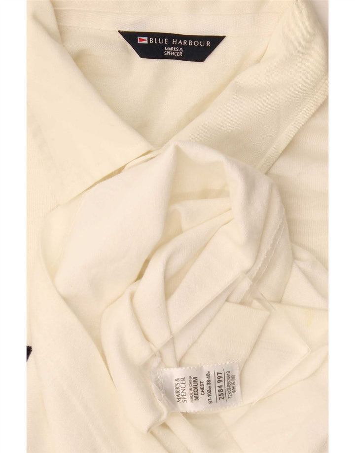 Marks & Spencer muška plava Harbor polo majica srednje bijele pruge