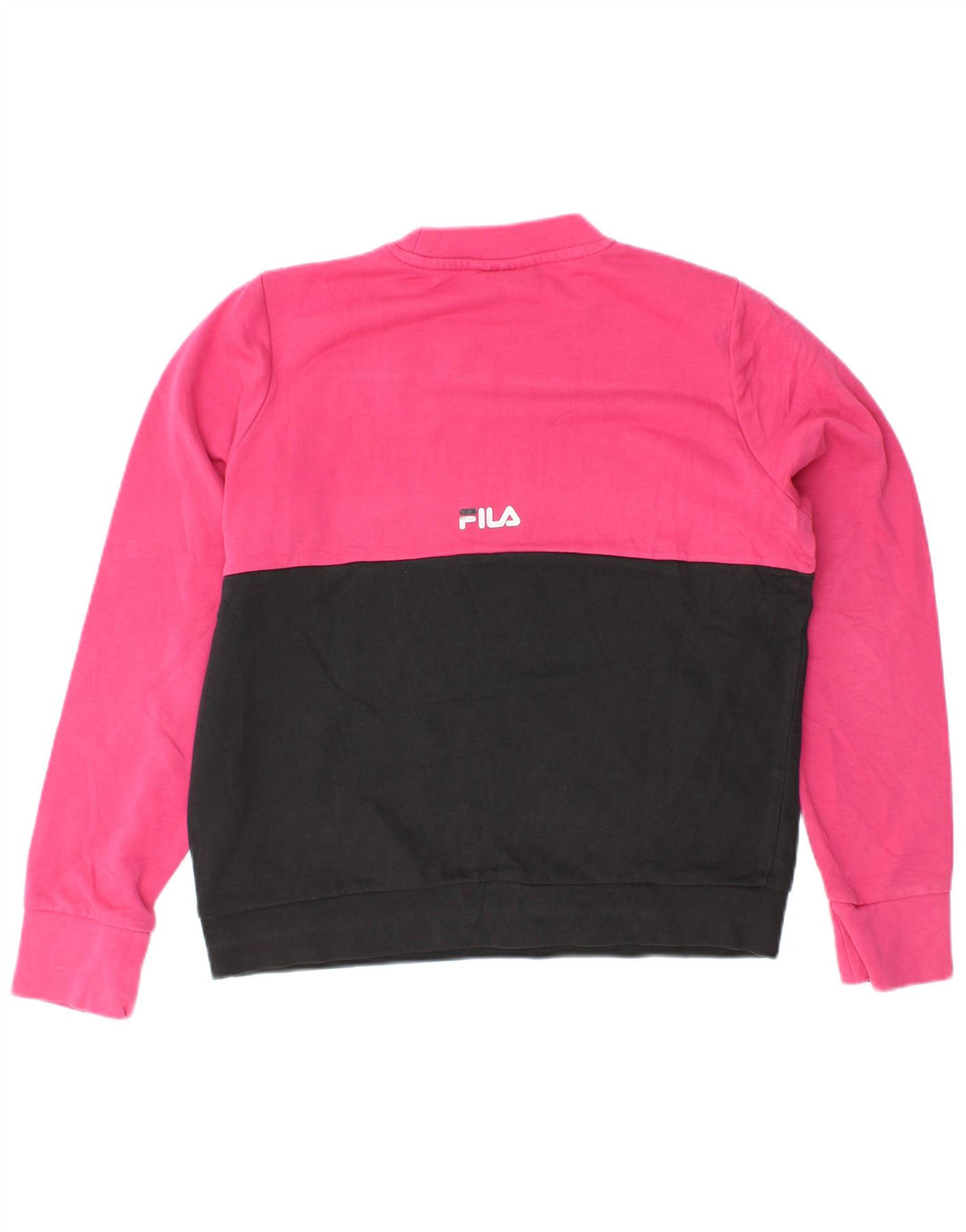 FILA Ženska prevelika majica s kratkim rukavima UK 10 Small Pink Colourblock