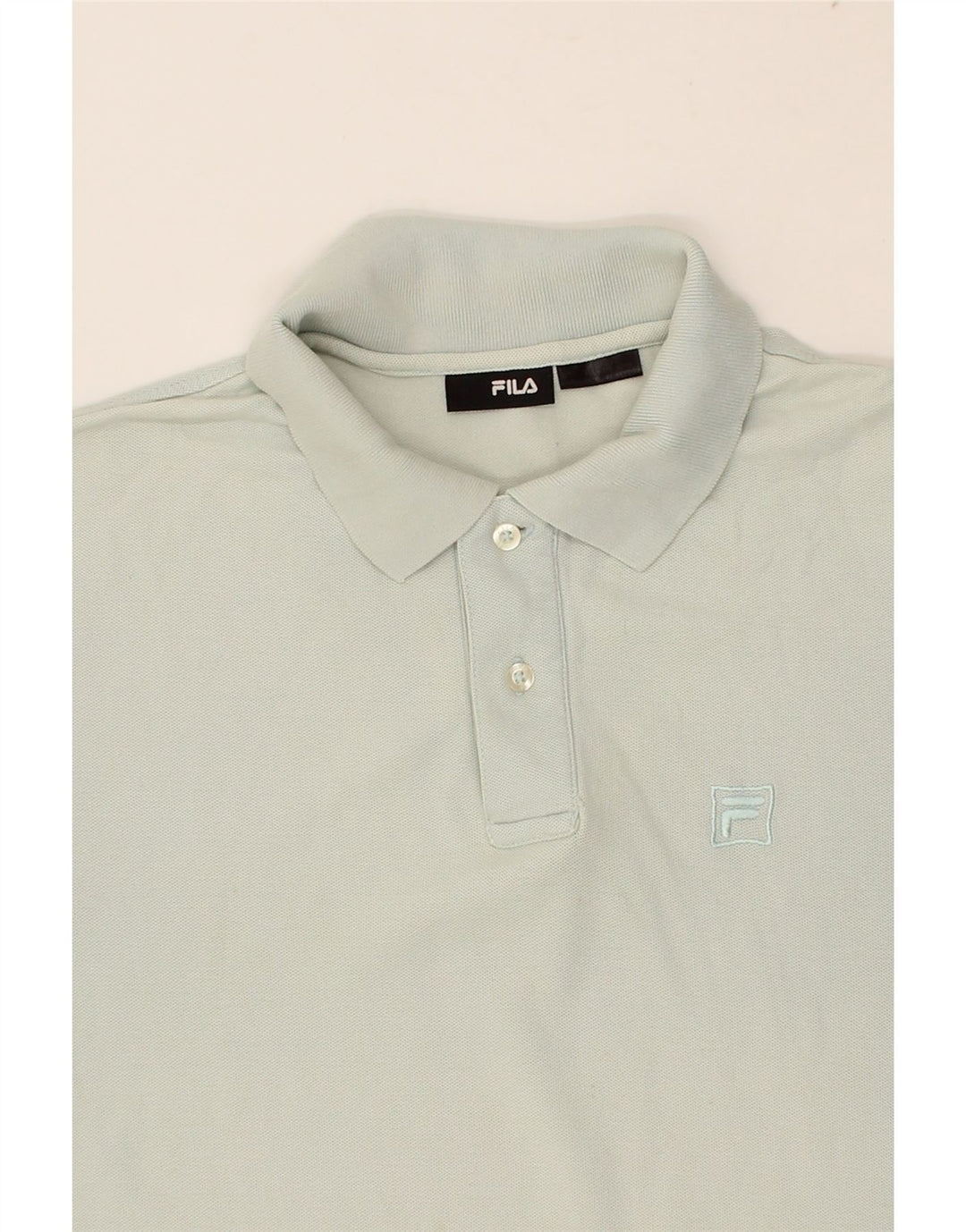 FILA Mens Polo Shirt XL Blue Cotton Vintage Fila and Second-Hand Fila from Messina Hembry 