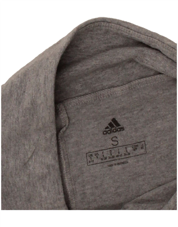 ADIDAS Womens Graphic Leggings UK 8/10 Small  Grey Vintage Adidas and Second-Hand Adidas from Messina Hembry 