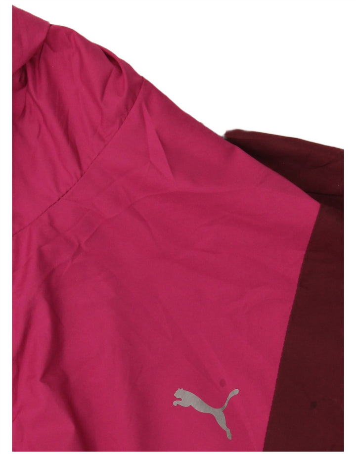 PUMA velika ženska kišna jakna s kapuljačom UK 10 Small Pink Colourblock