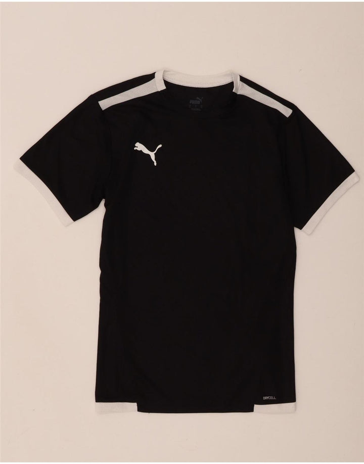 Puma muška majica kratkih rukava mala crna poliesterska boja
