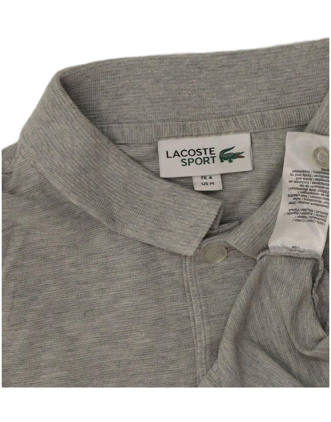 Lacoste muška polo majica, veličina 4, srednje sivi flekasti pamuk