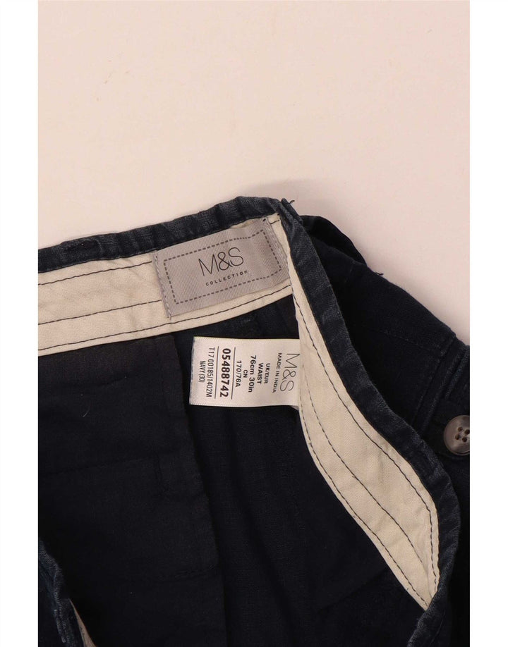 Marks & Spencer muške chino kratke hlače W30 Srednje tamnoplavo platno