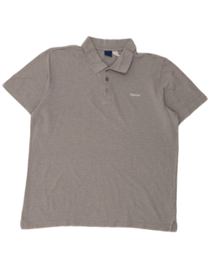 Reebok muška polo majica XL sivi flekasti pamuk
