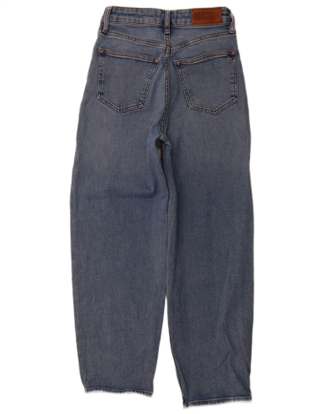 TOMMY HILFIGER Ženske balon nogavice suženih traperica visokog struka W25 L25 Plava