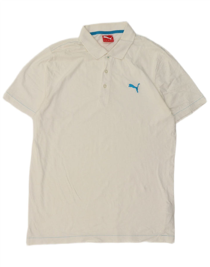 PUMA muška polo majica Srednje bijeli pamuk