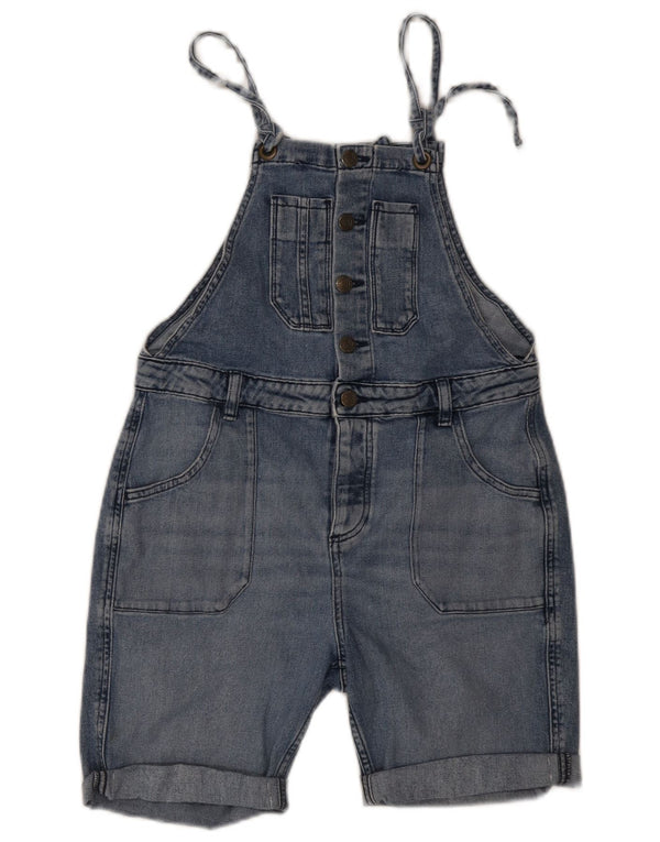 Fat Face ženske traper hlače Dungarees UK 12 srednje W30 plavi pamuk